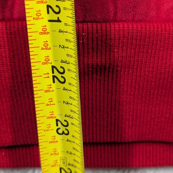 2000s Vintage Umbro England Mens Football Team Red Crewneck Star Distressed S/M - Picture 7 of 10